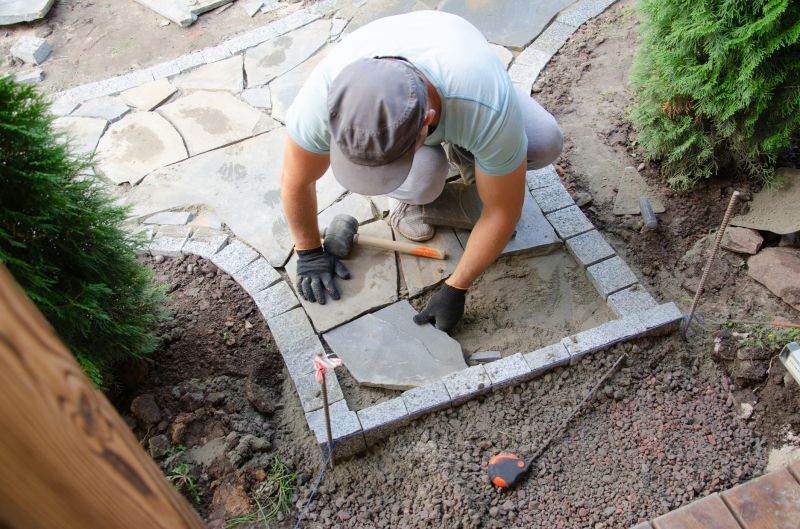 Local Paver Stone Sealing pros at work